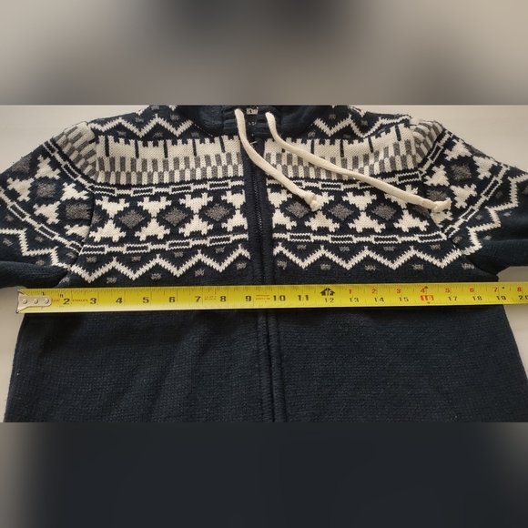 LCW CASUAL Women's Long Sleeve Blue White Sweater M - Picture 7 of 8